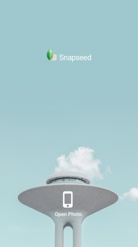 واجهة برنامج Snapseed للتعديل على الصور