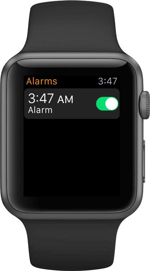 Apple Watch Alarm App