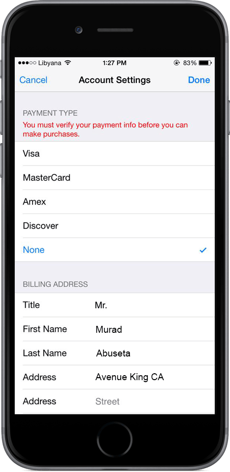 You Must Verify your payment - التحقق من بيانات الدفع الخاصة بك