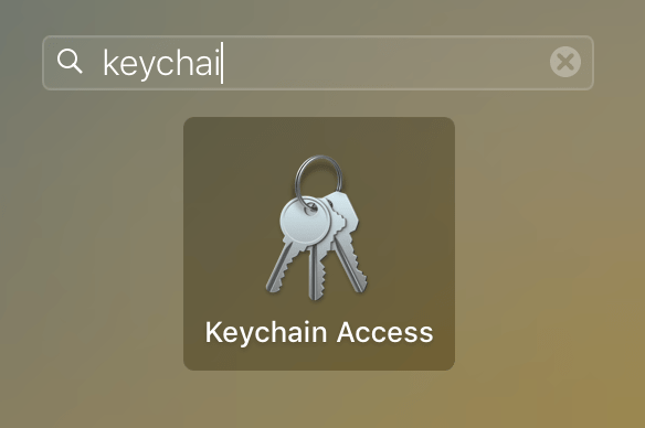 تطبيق Keychain Access