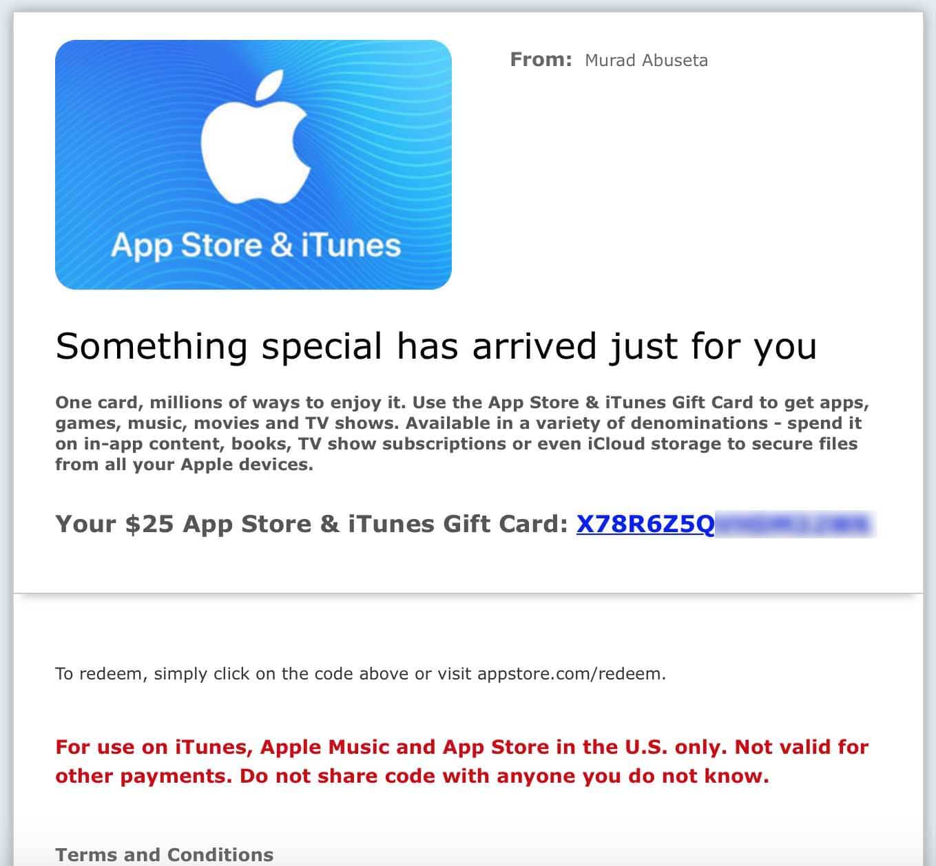 Apple Gift Card Amazon Page