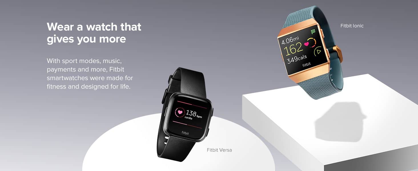 الساعة الذكية Fitbit Smartwatch للايفون والاندرويد