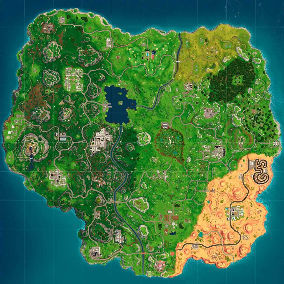 خريطة لعبة Fortnite
