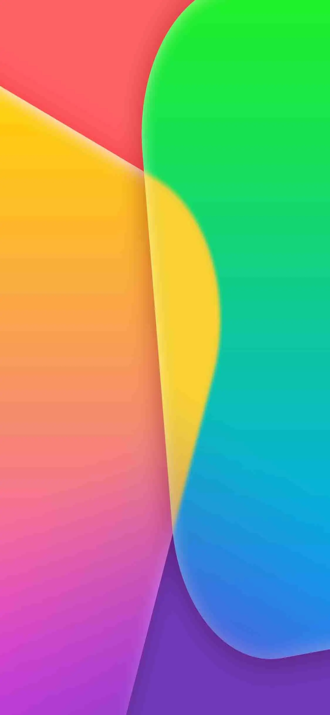 خلفية الألوان المتداخلة للايفون x