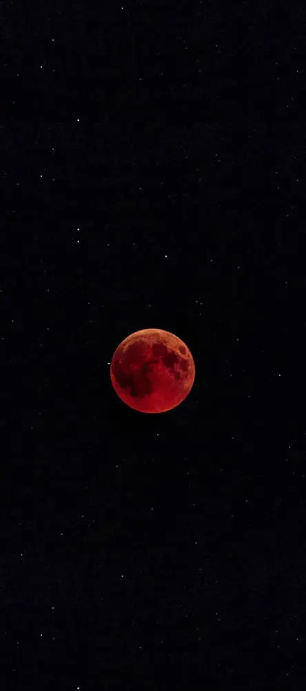 خلفية قمر أحمر للايفون