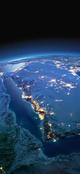 خلفية صورة من الفضاء المملكة العربية السعودية
