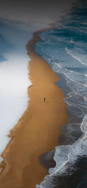ثلج شاطئ بحر خلفية